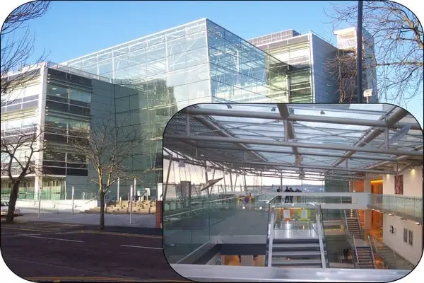 Endeavour House showing extent of glazing